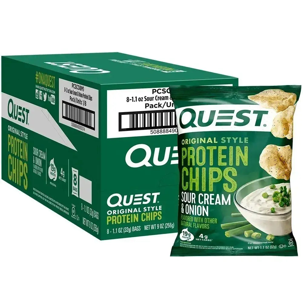 Quest Nutrition Nacho Cheese Tortilla Style Protein Chips, 18g Protein, 4g Net Carbs, Low Carb, Gluten Free, Fitness Snack, 1.1 oz (Pack of 12)